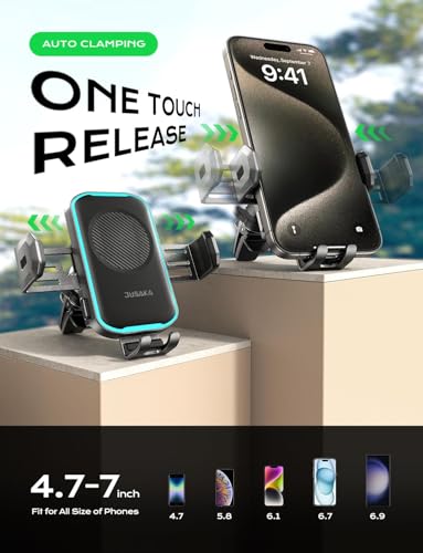 Wireless Car Charger,15W Fast Charging Auto Clamping Phone Holders for Your Car Compatible with iPhone 16/15/14/13, for Samsung Galaxy S24 Ultra S23 S22 S21, S20, S10+, Black - color: Black