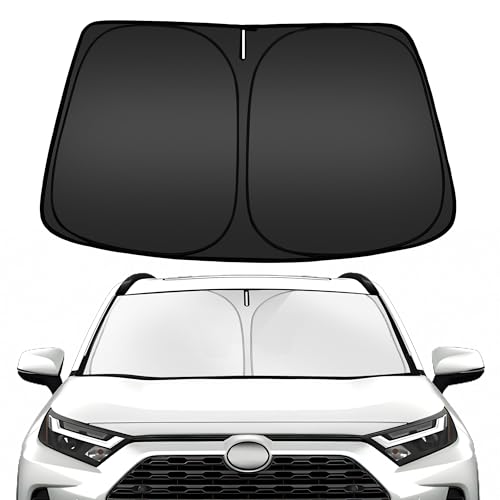 ARISMOTOR Windshield Sun Shade for Toyota RAV4 2019-2025 2026, Custom Fit Foldable Front Window Sunshade Sun Visor Protector, Block UV Rays Keep Your Car Cooler - size: for Toyota RAV4 2019-2026