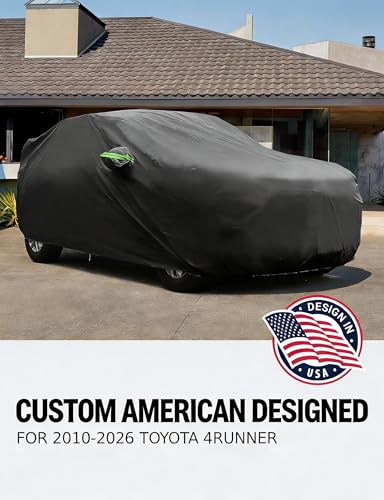 Proadsy Car Cover Custom Fit for Toyota 4Runner 2002-2025 2026, All Weather Waterproof Windproof Cover Sun Rain UV Snow Dust Protection Outdoor Full Exterior Cover - size: Toyota 4Runner