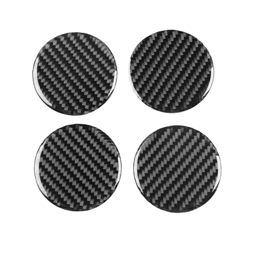 Black Carbon Fiber Compatible with Chevrolet/Chevy Malibu 2016 2017 2018 2019 2020 2021 2022 2023 2024 2025 Accessories Car Hub Center Cap Cover Exterior Trim Sticker Decal 4pcs - color: Hub Cap