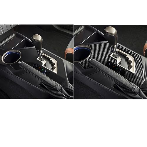 NVCNX Real Premium Carbon Fiber Car Center Console Automatic Transmission Gear Shift Panel Cover Decal Compatible with Toyota RAV4 2013 2014 2015 XLE LE Limited Interior Trim Accessories Black - B - color: 2013-2015 Gear Shift Panel Trim - B