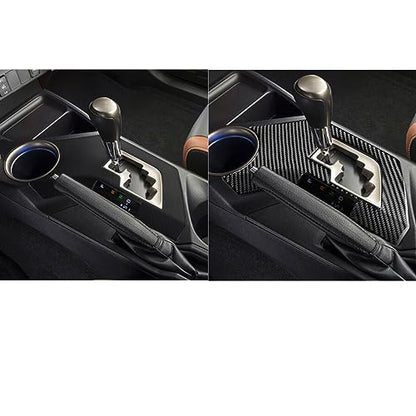 NVCNX Real Premium Carbon Fiber Car Center Console Automatic Transmission Gear Shift Panel Cover Decal Compatible with Toyota RAV4 2013 2014 2015 XLE LE Limited Interior Trim Accessories Black - B - color: 2013-2015 Gear Shift Panel Trim - B