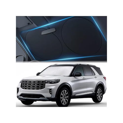 Magnelex Car Windshield Sunshade – Double-Layer Design for 2X Heat Blocking, Blocks UV Rays, Foldable Sun Shade for Cars, Trucks & SUVs, Keeps Interior Cooler, Large (63 x 33.8 in) - size: LARGE - (63" x 33.8")