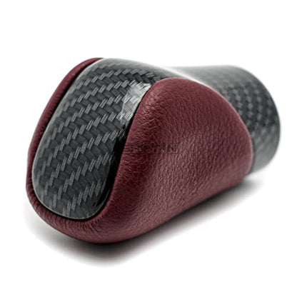 Gear Shift Knob Shifter for Lexus ES GS GX is NX RC RX 200t 300 350 3450h 450hL 350L (Rioja Red Rose/Carbon Fiber Pattern) - color: Rioja Red Rose / Carbon Fiber Pattern