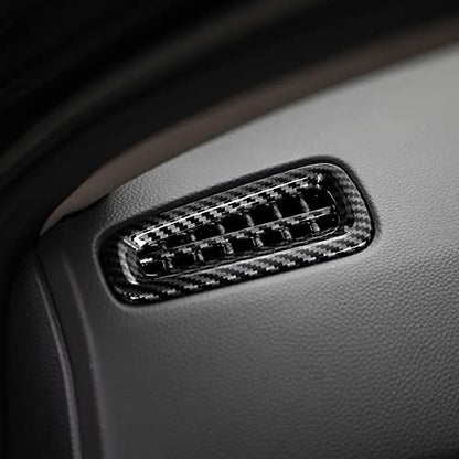 Car Air Outlet Vent Cover Trim Decals for 2022 2023 2024 2025 Honda Civic 11th Gen Accessories ABS Carbon Fiber Interior Stickers - color: Air Vent Trim