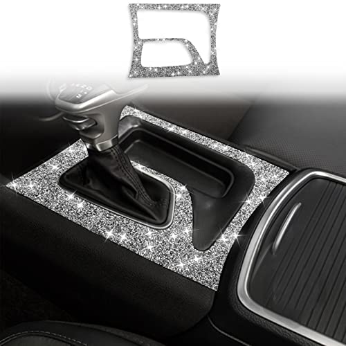 Toworldit Interior Accessories Bling Crystal Rhinestone Dashboard Decoration Cover Trim Sticker Compatible with Dodge Charger 2015-2023 (Gear Shift Panel Trim Sticker) - color: Gear Shift Panel Trim Sticker
