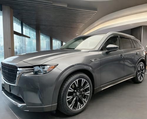 2024-2026 Tape-On Rain Guards for Mazda CX-90 & CX-70 Side Window Visor Deflectors Turbo S Select Preferred Plus Premium Tinted Vent Shades CX90 CX70 2025 - size: For Mazda CX-90 & CX-70 2024-2026