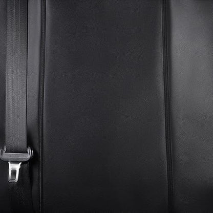 Flying Banner car seat Covers Protects Water Proof Faux Leather Carbon Fiber Front and Rear Bench (Black, Full Set - 8PCS) - color: Black, size: Full Set -- 8pcs