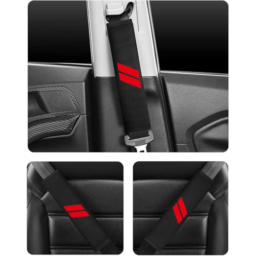 2PCS Seat Belt Covers Compatible with Dodge Challenger Charger SRT RAM Car Accessories, Seatbelt Shoulder Strap Pads Safety Belt Cushions Protective Sleeves - color: Seat Covers-RAM
