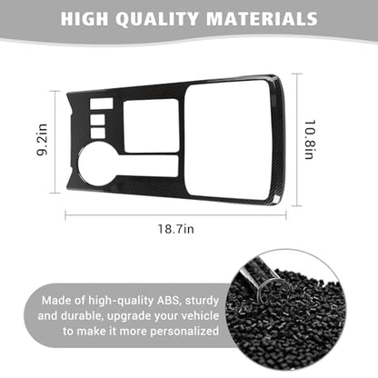 Jimen Compatible with Toyota 4Runner 2010-2023, Gear Shift Panel Cover Interior Trim Accessories (Carbon Fiber) - color: Carbon Fiber