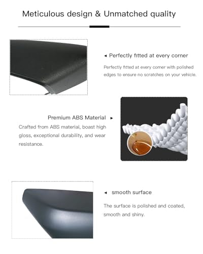 Mirror Cover Cap Trim Compatible with 2019-2024 Chevy Silverado 1500, GMC Sierra 1500 Texture Black - color: Texture Black