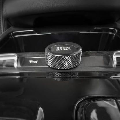 Aluminum Car Gear Control Knob Cover Drive Mode Gear Shift Switch Knob Protective Cover Compatible with Kia K5 2021-2025 Accessories (Black Style) - color: Black Style