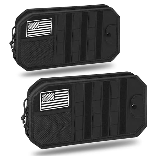 Car Sun Visor Organizer, Car Visor Organizer with Multi-Pocket Net Zipper, Sun Visor Storage with Multiple Storage Compartments for Universal Most Vehicles, 2 Pcs, Black - color: Black 2 Pcs