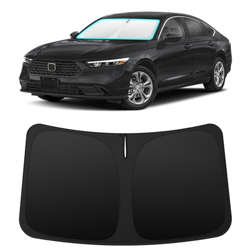 INSAUTO Custom Fit Windshield Sun Shade Accessories for Honda Accord 2023-2026, Foldable Front Window Sunshade, UV & Heat Reflector, Keeps Interior Cool, Includes Storage Bag - size: for 2023-2026 Honda Accord