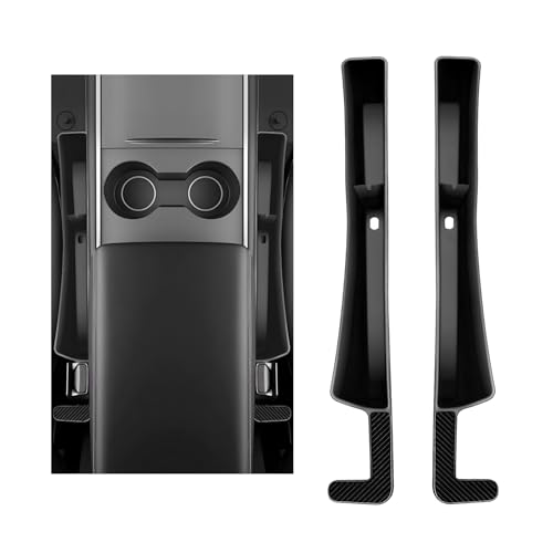 KVAEY 2PCS Car Seat Gap Filler, Automotive Seat Organizer Fill The Gap Between Seat and Console, Universal Car Gap Seat Storage for Phone Wallets and Keys, Car Accessories (Black) - color: Black