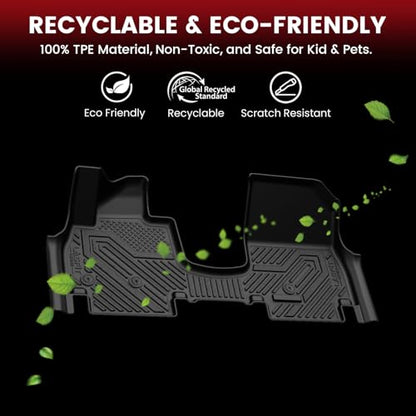 LASFIT Floor Mats & Backrest Mats & Cargo Mat for Hyundai Ioniq 9 2026 (Only Fit 6 Seats, Not Fit 7 Seats), All Weather TPE Custom Fit Floor Liners with Full Set Car & Trunk Mats Accessoires, Black - size: 2)For Hyundai Ioniq 9 | 2026 | 6 Seats