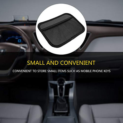 INNOLIFE Car Net Pocket Side Clutter Scattered Storage Phone Holder Strong Paste Organizer 8"x5.75"(2pcs L) - size: 2 Large