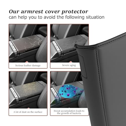 SKTU for 2026 Toyota RAV4 Armrest Cover for 2026+ Toyota RAV4 (LE/SE/XLE Premium/Woodland/XSE/Limited) Center Console Cover Toyota RAV4 2026 Accessories Console Cushion Cover Soft - color: 2026+ RAV4 Armrest Cover