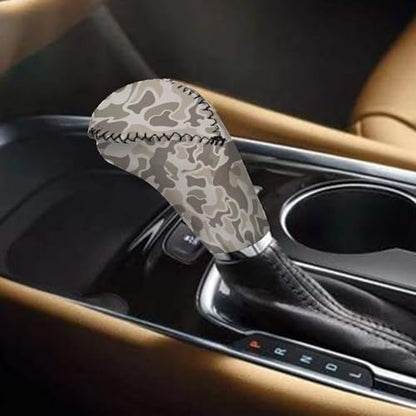 Handbrake and Gear Shift Knob Cover 2 Piece Automobile Hand Brake Cover Car Interior Accessories - color: Duck Camo-D