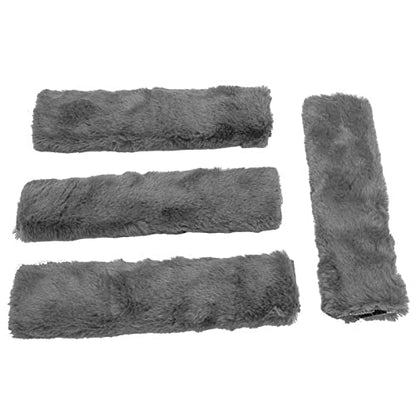 4Pack Seatbelt Covers for Kids,Seat Belt Cushion Cover,Infant Baby Car Seat Neck Shoulder Strap Pads,Soft Newborn Carseat Stroller Straps Covers Accessories(Grey) - color: Grey