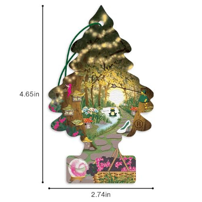 LITTLE TREES Car Air Freshener | Hanging Tree Provides Long Lasting Scent for Auto and Home | Enchanted, 24 Air Fresheners - color: Enchanted