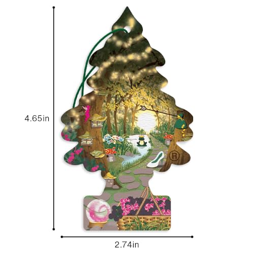 LITTLE TREES Car Air Freshener | Hanging Tree Provides Long Lasting Scent for Auto and Home | Enchanted, 24 Air Fresheners - color: Enchanted