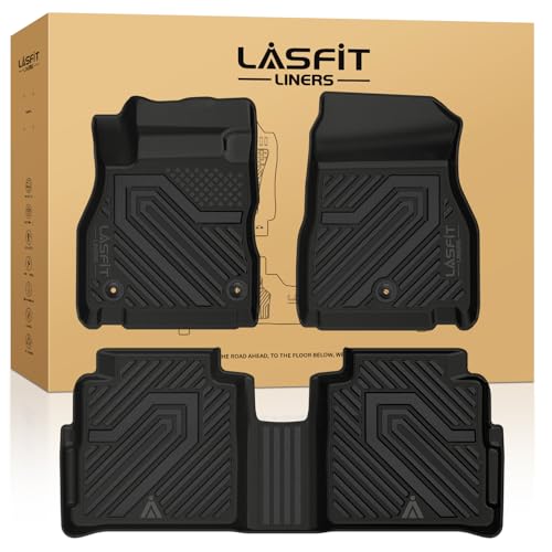 LASFIT Floor Mats for Nissan Kicks 2018-2024 & Kicks Paly 2025, Custom Fit All Weather TPE Floor Liners for Nissan Kicks S/SR/SV 2024 2023 2022 2021 2020 2019 2018 & Kicks Play 2025 Car Mats, Black - size: 1)For Nissan Kicks 2018-2024 & Kicks Play 2025