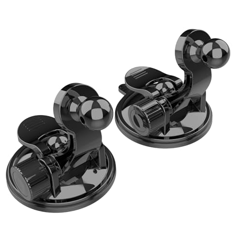 1Zero 2 PCS Adjustable GPS Car Mount for Garmin Nuvi Dezl Drive Drivesmart Zumo Driveassist DriveLuxe StreetPilot RV, Replacement Suction Cup GPS Dash Ball Mount Dashboard Windshield Car Holder