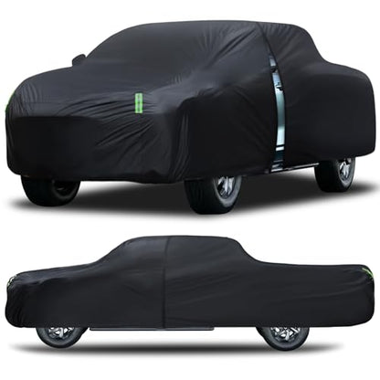 Car Cover Waterproof All Weather Full Outdoor Pickup Truck Cover Rain UV Protection, Size T2 Universal Fit for Ford F150 Chevy Silverado Dodge Ram 1500. (Fit Truck Length 221 to 228 inch) - size: T2 Fit Truck Length 221 to 228 inch