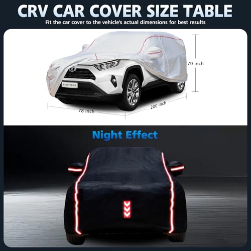 Car Cover Waterproof All Weather for Toyota Rav4 2006-2025,All-Around Fastening and 4 Upgrades, 30s Quick-Install for Car Cover - size: 2（RAV4）