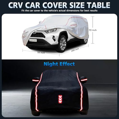 Car Cover Waterproof All Weather for Toyota Rav4 2006-2025,All-Around Fastening and 4 Upgrades, 30s Quick-Install for Car Cover - size: 2（RAV4）
