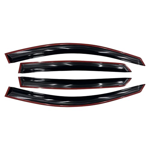 Tape-On Side Rain Guards for Honda Accord - 4pcs - size: 2018-2023 Honda Accord