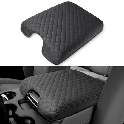 Center Console Armrest Cover for 2013-2018 Ram 1500 & 2013-2024 Ram 2500/3500/1500 Classic Model (ONLY for Jump Seat Console), Premium Leather Car Console Cover - size: 2013-2018 Ram 1500 (Jump Seat Console)