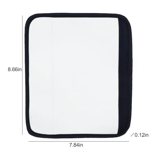 BAOZOON 4 Pcs Sublimation Blanks Car Seat Belt Pads Cover Heat Transfer Neoprene Replacement Shoulder Strap Pads Blank Car Seatbelt Shoulder Pads Strap Cover for Kid - size: 8.66 x 7.48 x 0.12 Inches(Kid)