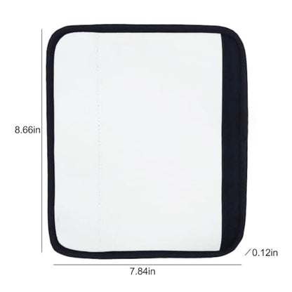 BAOZOON 4 Pcs Sublimation Blanks Car Seat Belt Pads Cover Heat Transfer Neoprene Replacement Shoulder Strap Pads Blank Car Seatbelt Shoulder Pads Strap Cover for Kid - size: 8.66 x 7.48 x 0.12 Inches(Kid)