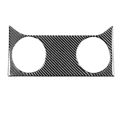 Car Air Vent Trim Central Consoles Wind Outlet Stickers Real Carbon Fiber Interior Accessories Decals Compatible with Ford Mustang GT Shelby 2005 2006 2007 2008 2009 - color: Central Vent-black