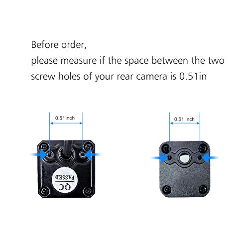 Pixelman Universal Car Rear View Camera License Plate Bracket, Upgraded Full Stainless Steel Backup Camera Mount, Dash Cam Mirror Accessory, Only Installation Holder