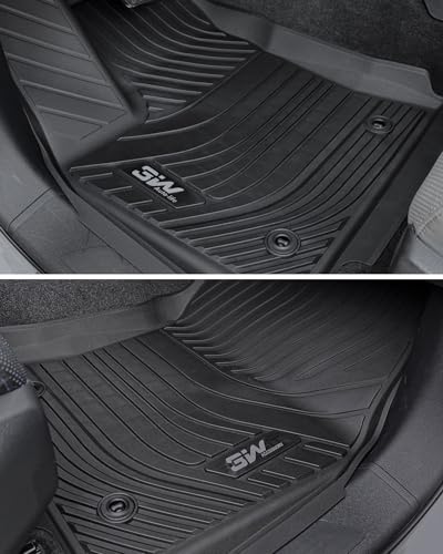 3W Floor Mats for 2024 2025 2026 Toyota Grand Highlander 7 Seat with Subwoofer (Include Hybrid), Trunk Mat Cargo Liner, and Seat Back Covers TPE All Weather, Black(Not for Hybrid MAX Model) - style: 2. Grand Highlander|24-26|Full Mats