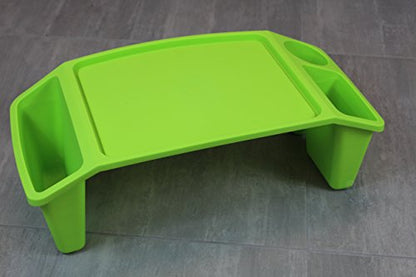 Basicwise Kids Lap Desk Tray, Portable Activity Table, Green, Set of 12 (QI003253G.12) - color: Green, size: Set of 12