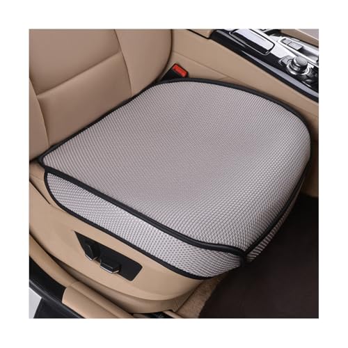 Zpana Car Front Seat Bottom Cover, Breathable Anti Slip Auto Frontseat Cushion Mat with Storage Pocket, Comfortable Vehicle Interior Chair Protection Pad, Universal for SUV Sedan Truck(Gray) - color: Gray