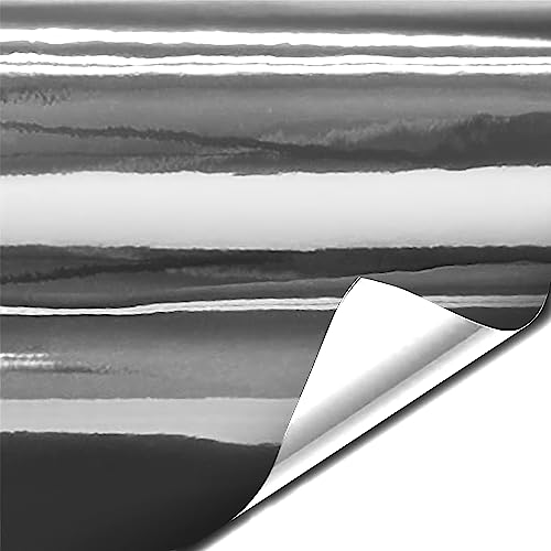 VViViD Gloss Silver Chrome Air-Release Vinyl Adhesive Tape Roll (6 Inch x 25ft) - color: silver, size: 6" x 25ft
