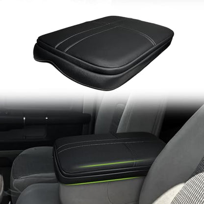 Muslogy Center Console Armrest Cover Fit for Dodge Ram1500/2500/3500 2002-2012 Accessories, Comfort Armrest Pad Console Lid Cushion Vegan Leather 1-Inch Extra Thick(Jump Seat ONLY) - size: 3) 02-12 |Ram1500/2500/3500| Jump Seat, +Thick