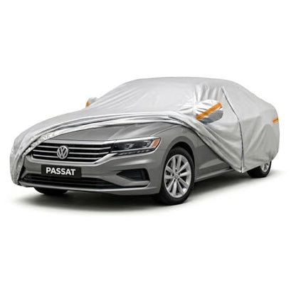 Car Cover Custom Fit for VW Passat,Chevy Malibu,Kia K5 /Optima, 6 Layer Heavy Duty Waterproof All Weather Car Tarp Outdoor Protection with Cotton Lining - size: VW Passat,Chevy Malibu,Kia K5