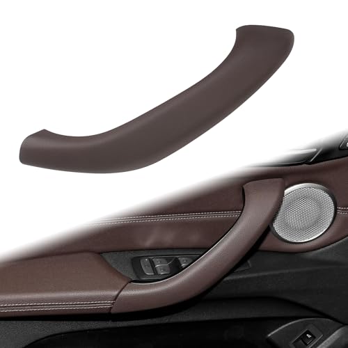 Interior Front Door Pull Panel Handle Cover Driver Passenger Side Pair Replacement Kit for BMW X1 F48 2016-2019, X2 F39 2018-2019 Inner Armrest (Mocha Brown, Left) - color: Mocha Brown, size: Left