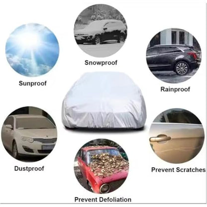 Car Cover Waterproof All Weather for Automobiles, All Weather Season UV Protection Snowproof Outdoor Full Cover Universal Fit All Car,Rain Winter Sun Protection Cover - color: 540*175*120cm