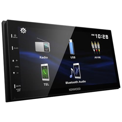 KENWOOD DMX150BT 6.8" Capacitive Touchscreen Digital Multimedia Receiver – Bluetooth, USB Mirroring for Android, Rear Camera Input, 13-Band EQ