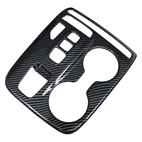ruihe Carbon Fiber Pattern Car Gear Shift Knob Console Panel Trims Cup Holder Frame Cover Compatible with Fit for Hyundai Tucson 2022 2023 2024 2025