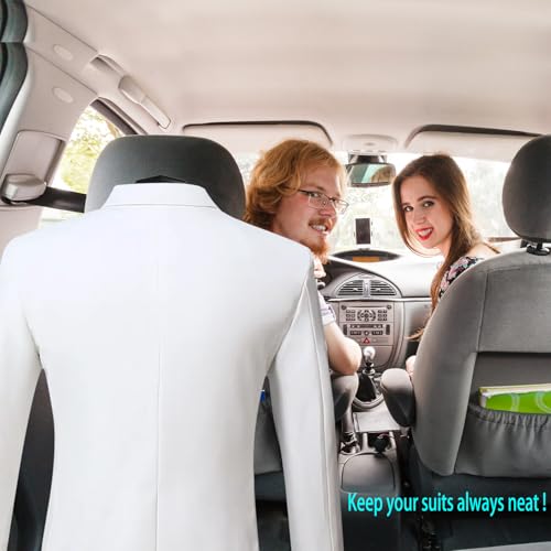 Car Clothes Hanger for Jacket Suit Shirt Auto Headrest Back Seat Coat Hangers (High-Grade) - style: High-grade