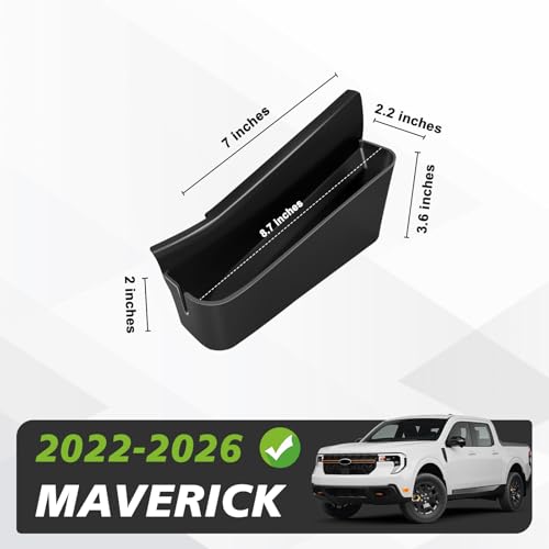 Muslogy for 2022 2023 2024 2025 2026 Maverick Center Console Shifter Storage Box ABS Material Console Side Organizer Left & Right 2PCS Set Compatible with Ford Maverick 2022-2026 - size: Console Side Organizer 2 PCS