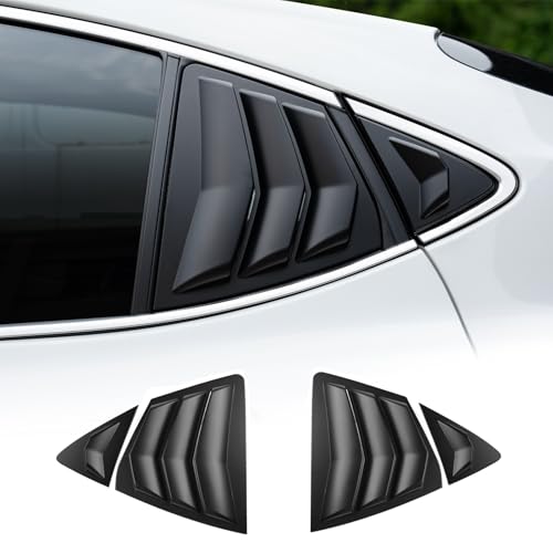 CKE for 9th Gen Camry LE SE XLE XSE Compatible with Toyota Camry 2025 2026 Accessories Sporty Car Exterior Rear Side Window Louvers Air Vent Scoop Shades Cover Trim Blinds -Matt Black - color: Matt Black